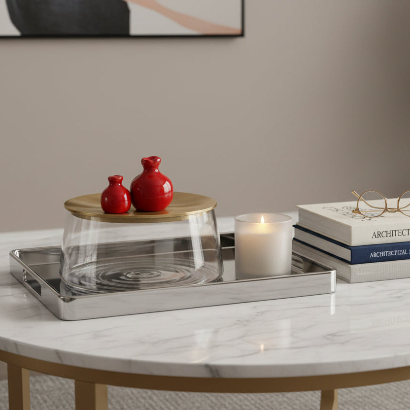 Candy Jar Alu Lid Red Pmgr Large