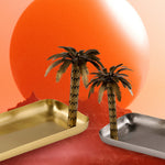 Palm Tray Gold with 6 Masbaha Chaffe Cups