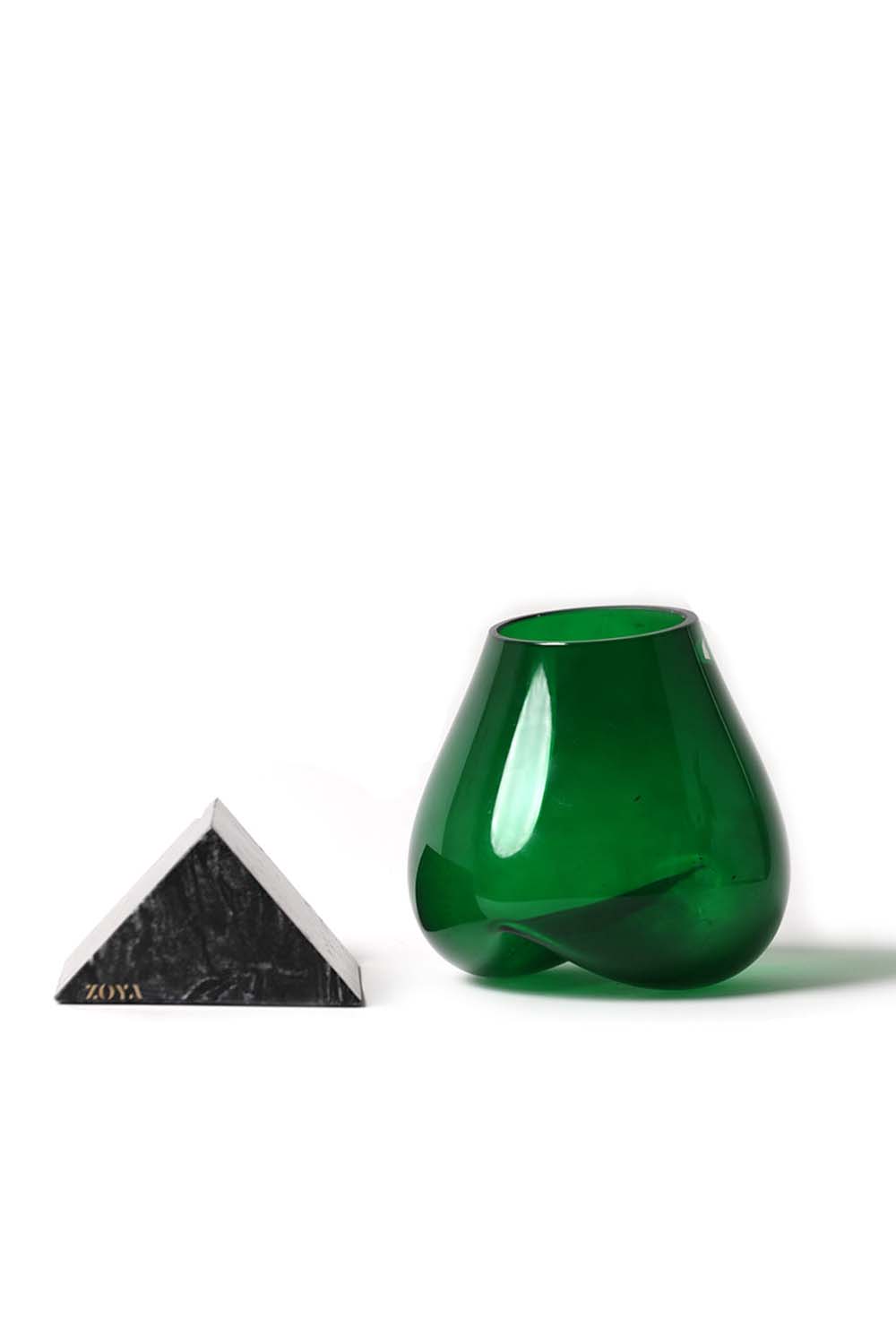 Luna Marbel Base with Melted Glass