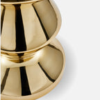 Zig Zag Metal Stool – Gold Side Table