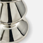 Pols Zig Zag Metal Stool – Silver Side Table