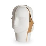 Druggist Eye Vase - Blue & Gold Porcelain Decorative Art Vase