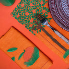 Orange Tree Napkin - Orange