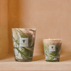 Baobab Collection Leaves Marius 5-wick scented candle in mouth-blown glass, 3kg, styled in a room setting 3