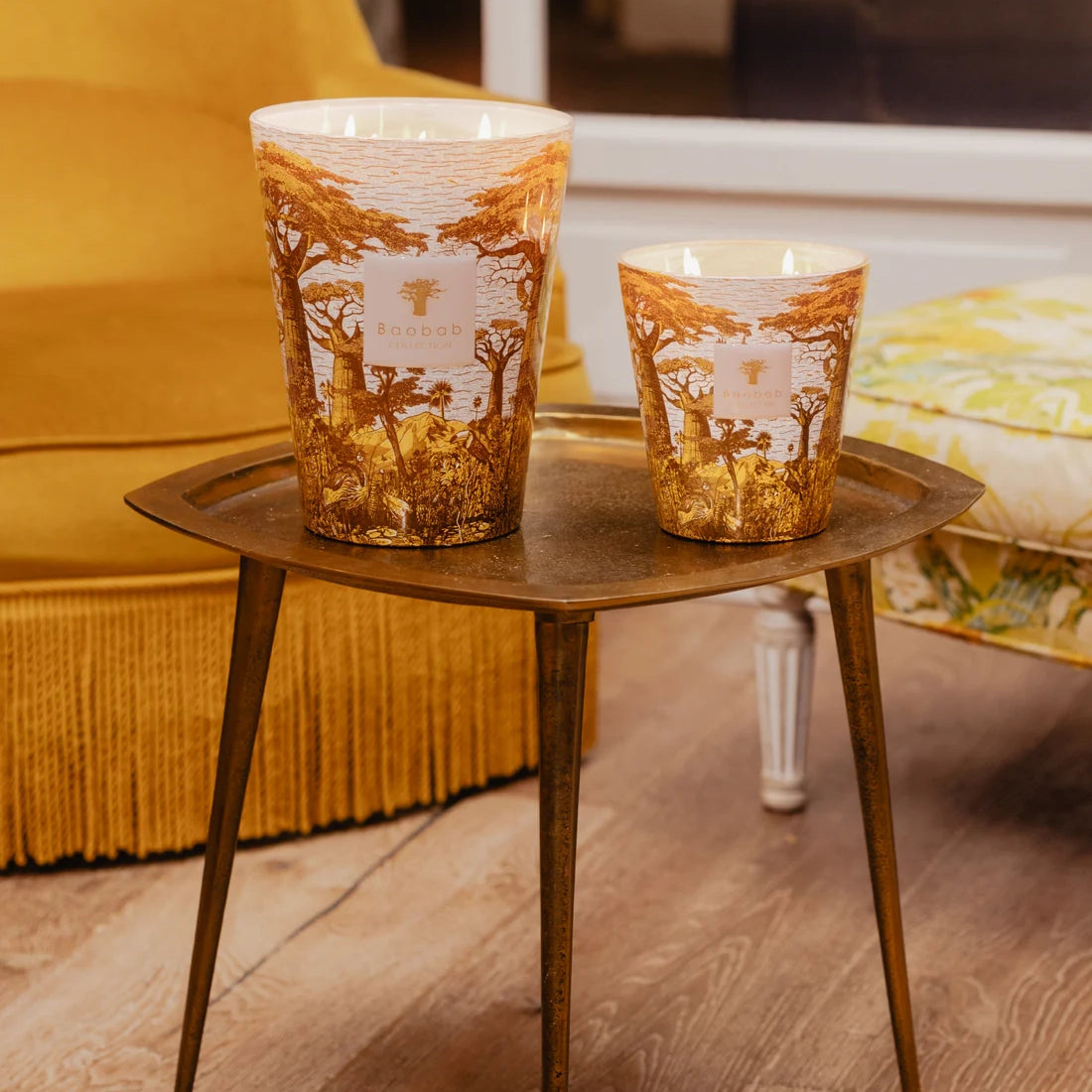 Baobab Collection Sacred Trees Bounkani 7-wick scented candle in mouth-blown glass, 6.5kg, detail view