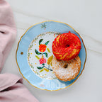 Bitossi Home Fabula decorated porcelain dinner plate, 26.5cm, styled in a table setting