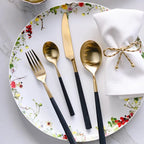 Bitossi Home Fiocco bow napkin rings in gold and silver, set of four, detail view