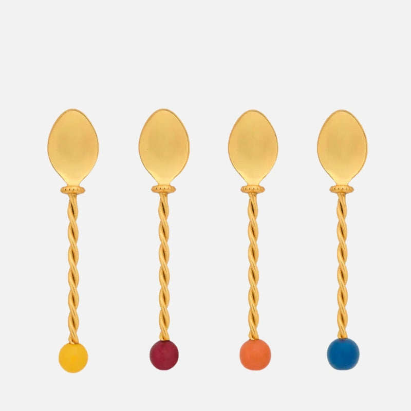 Torchon Teaspoons, Set of 4