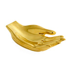 Brass Hand Bowl – Polished Sculptural Catchall