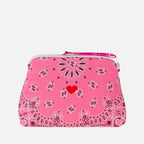 Call It By Your Name Coeur Vanity Large quilted toiletry bag in strawberry and fuchsia, front view