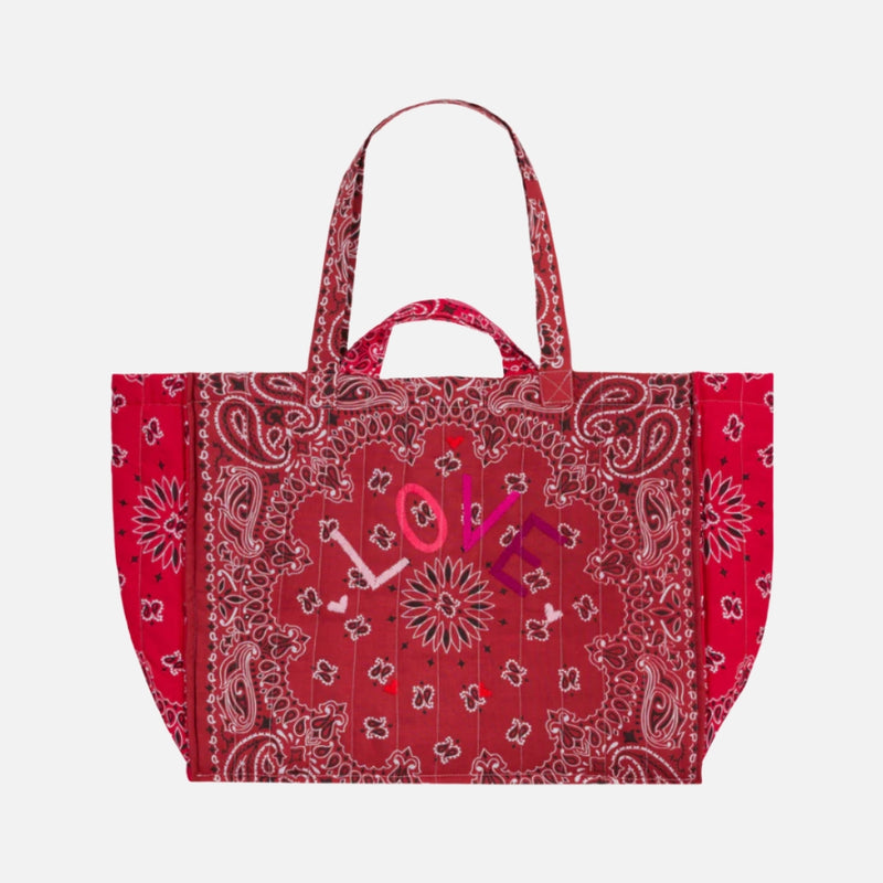 Love Knot Tote Bag, Red