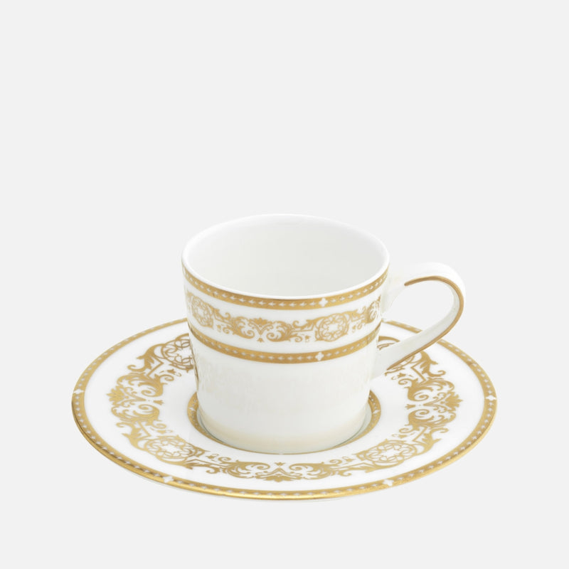 Opera Gold Espresso Cup & Saucer, 90ml