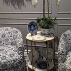 مجموعة من 6 أطباق حلوى متنوعة - أزرق غير متطابق