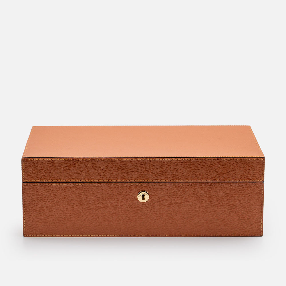 Giobagnara Santiago Cigar Humidor, Siena, 37cm, front view
