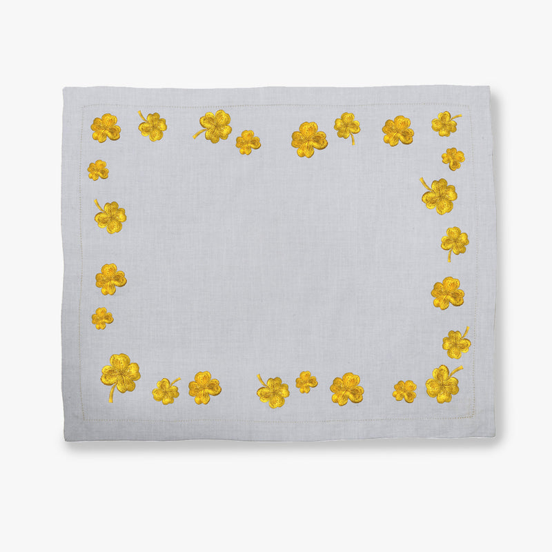 Golden Clover Placemat - (Set Of 4 Pcs)  Pearl