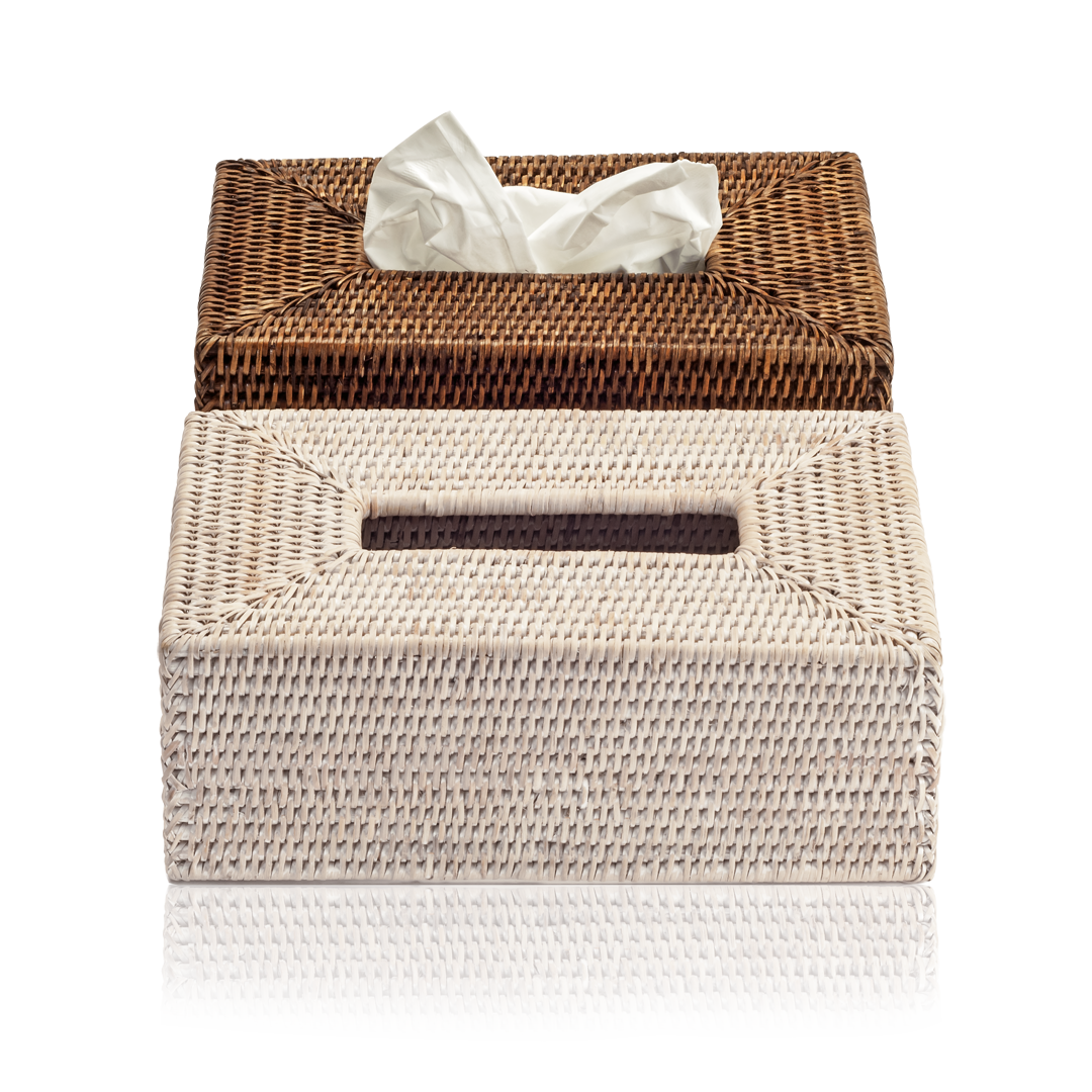 Tissue Box Rectangle – Rattan Light Basket