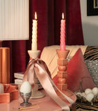 Anna Candle Holder – Small Model in powder pink (rose poudre)