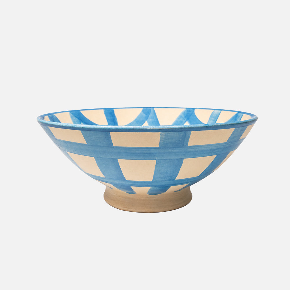 Ceramic Salad Bowl - Small - Blue