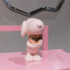 Snoopy Heart Resin Figurine, Pink, 27cm
