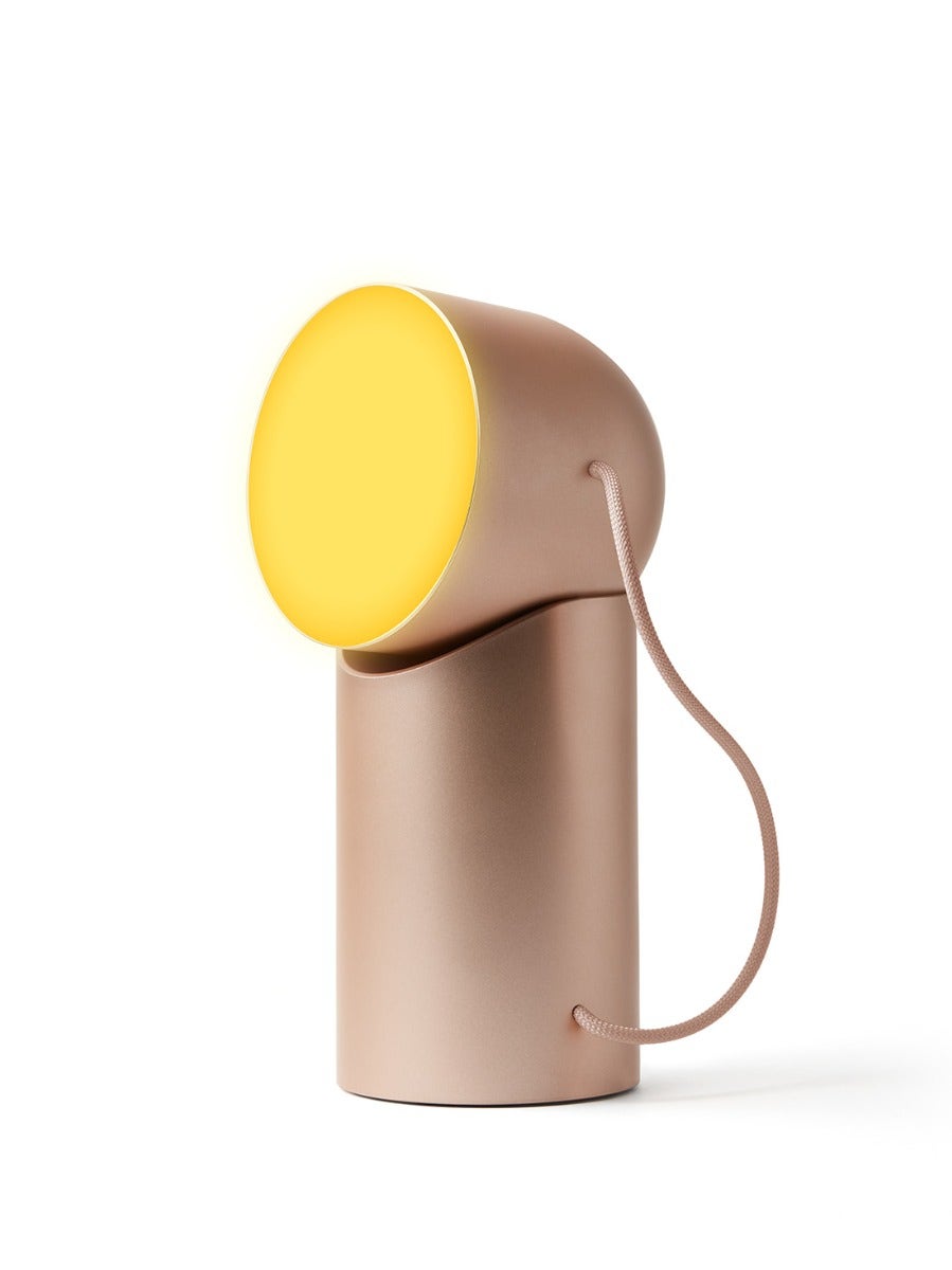 Orbe Protable LED Table Lamp, Gold