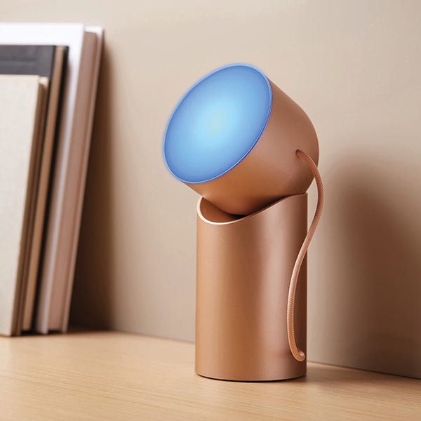 Orbe Protable LED Table Lamp, Gold