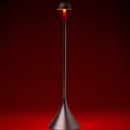 Steli Dome Protable LED Table Lamp, Silver