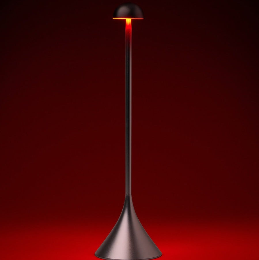 Steli Dome Protable LED Table Lamp, Silver
