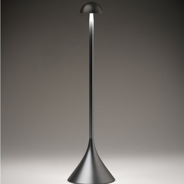 Steli Dome Protable LED Table Lamp, Silver