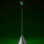 Steli Dome Protable LED Table Lamp, Silver