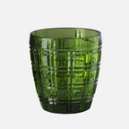 Mario Luca Giusti Winston Tumbler, Green in synthetic crystal, front view
