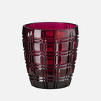 Mario Luca Giusti Winston Tumbler, Ruby in synthetic crystal, front view