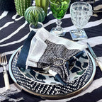 Mario Luca Giusti Winston Wine Glass, Clear in synthetic crystal, styled in a table setting