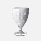 Mario Luca Giusti Winston Wine Glass, White in synthetic crystal, front view