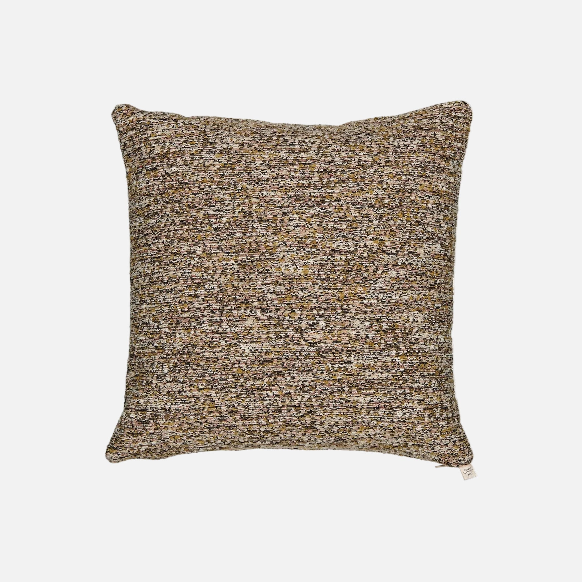 Carino Brown & Green Tweed Effect Cushion (45 x 45 cm)