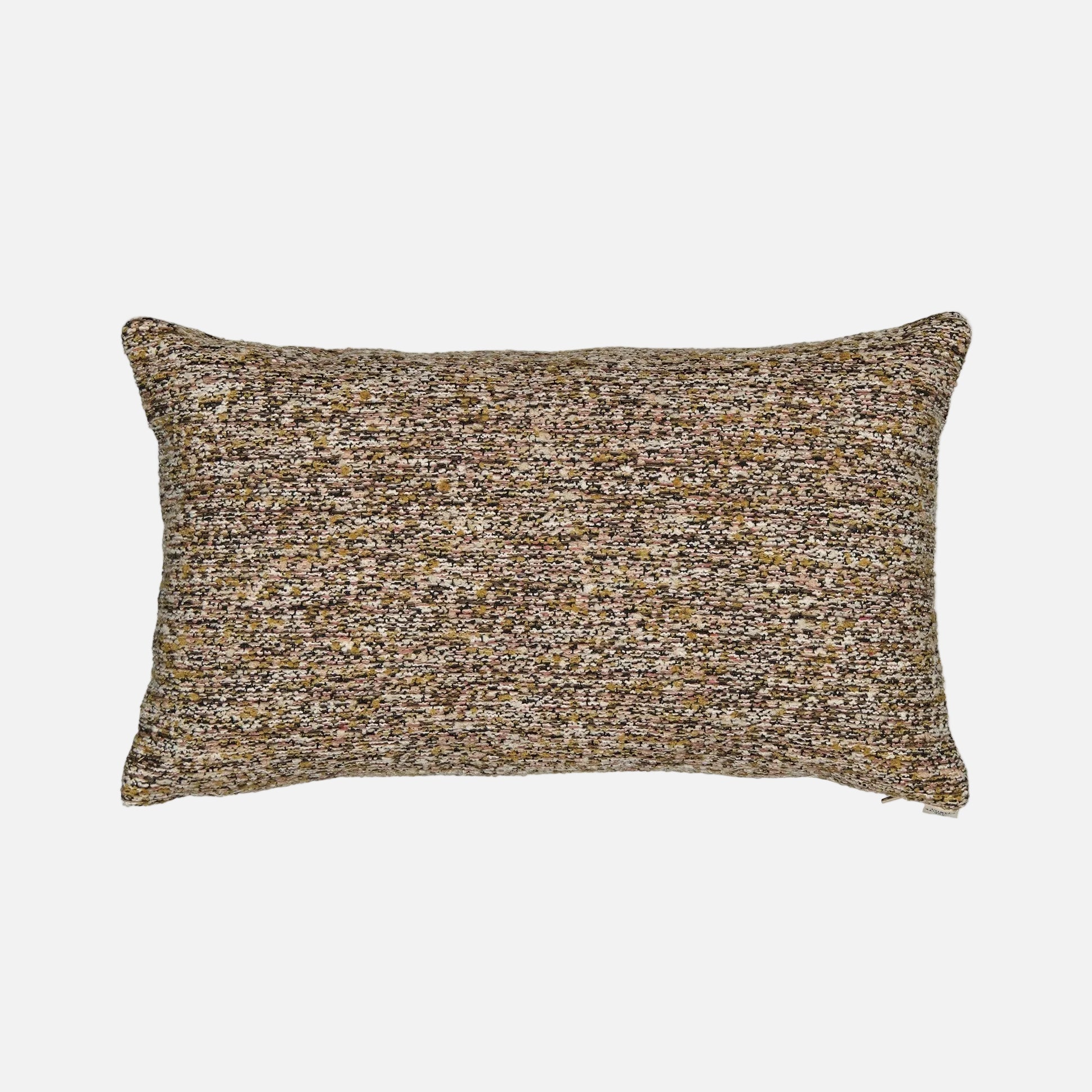 Carino Brown &amp; Green Tweed Effect Cushion  (50 x 30 cm)