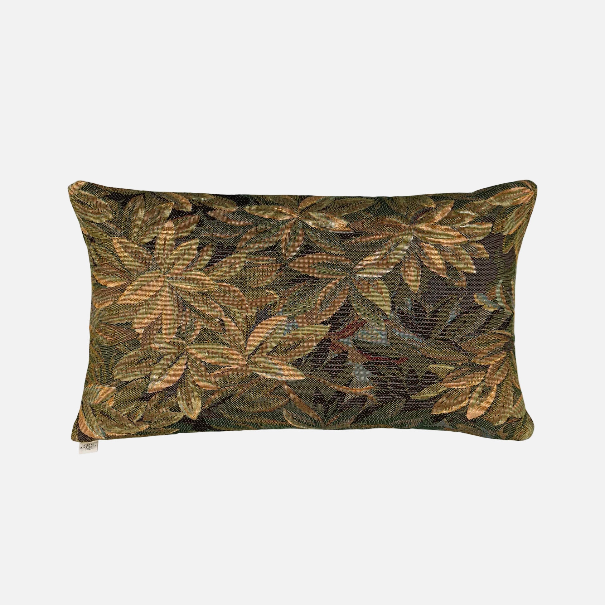 Carino Cushion in Green Foliage Tapestry Fabric (50 x 30 cm)