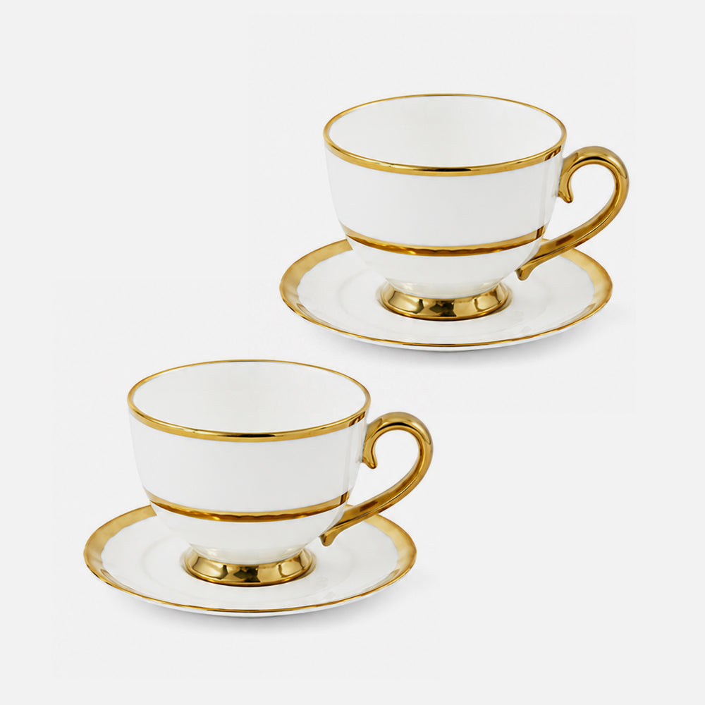 Golden Finds Oversized Tea Cups, Set of 2