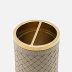 Alghero Handwoven Toothbrush Holder, Ivory