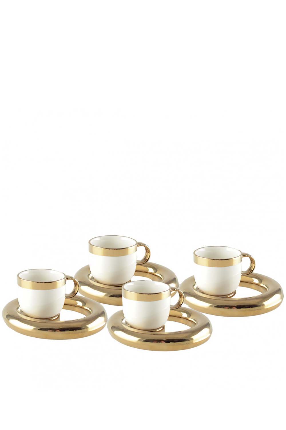 Circle Turkish Coffee/ Espresso Cups, Set of 4
