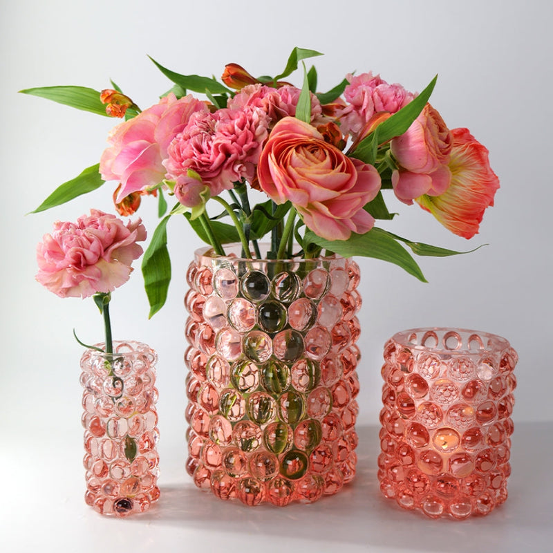 Boule Hurricane Lamp, Large, Rose