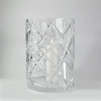 Skogsberg & Smart Classic Crystal Hurricane Lamp, Large, side view