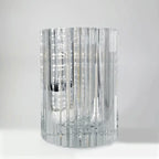 Skogsberg & Smart Strict Crystal Hurricane Lamp, Large, side view