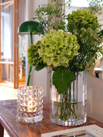 Hurricane Crystal Lamp Medium – Stud Clear Candle Holder