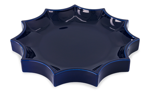 Tasca Large Blue Ceramic Change Tray – Bold & Elegant