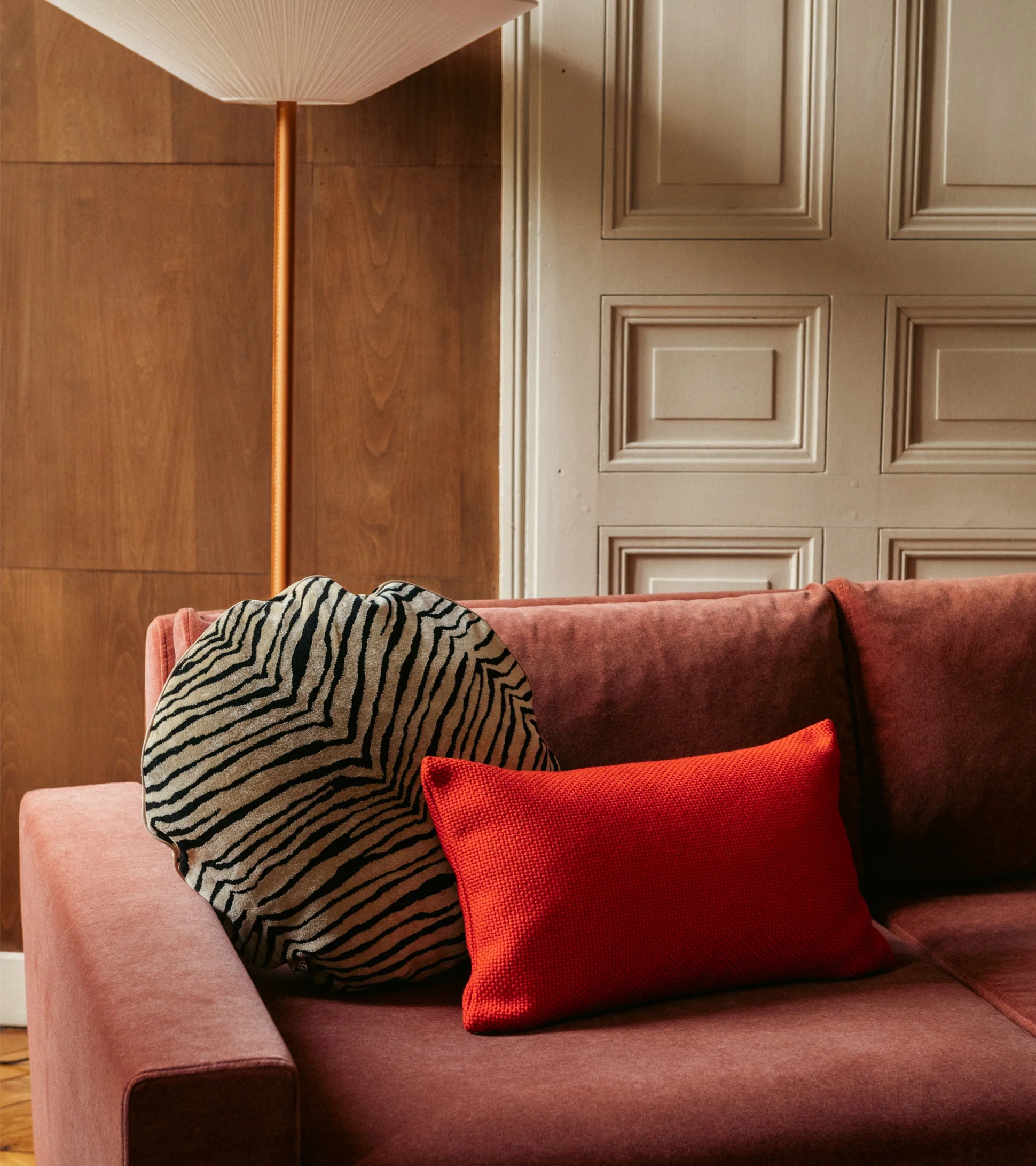Bomboloni Tiger Velvet Cushion, 47cm