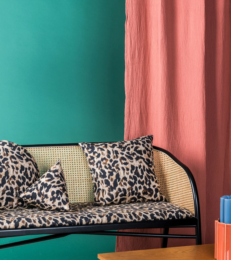 Carino Leopard Jaquard Cushion, 45x45cm