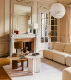 Carlotta Sidetable, White Lacquer  Beech, 50cm