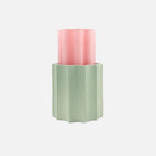 Duetto Vase, Pink & Almond, 28cm