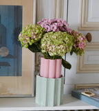 Duetto Vase, Pink & Almond, 28cm