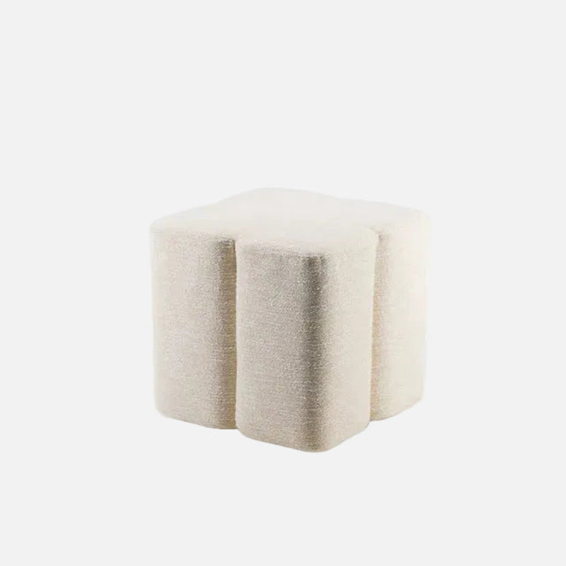 Fiori Modular Stool, Cream Weft, 43cm